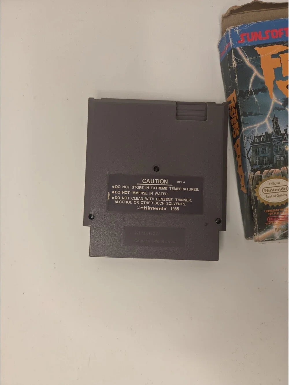 Nintendo NES Game Fester’s Quest No Manual Plastic Protector